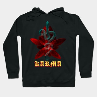 karma snake butterfly Hoodie